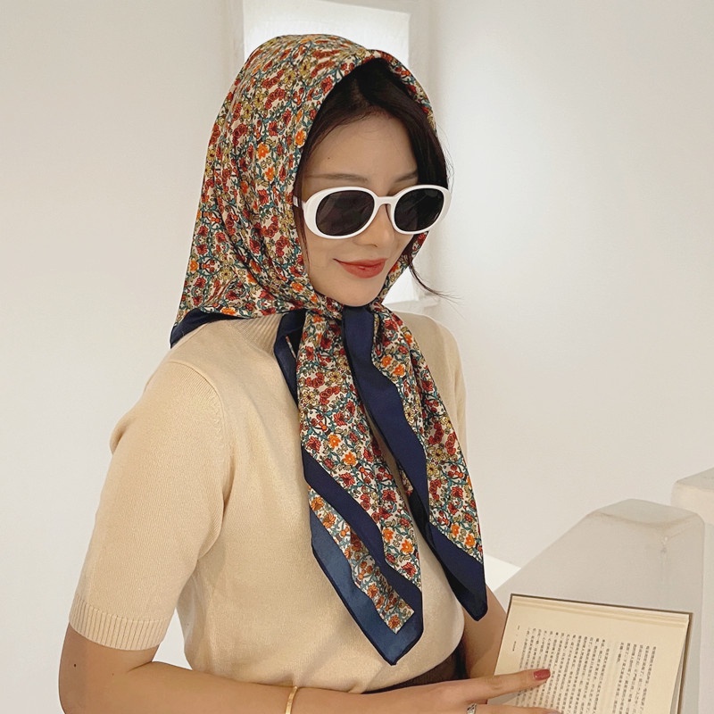 Khăn Choàng Chống Nắng In Họa Tiết Thời Trang Khổ 90cm(35.4inch) Tudung WJ1007-11
