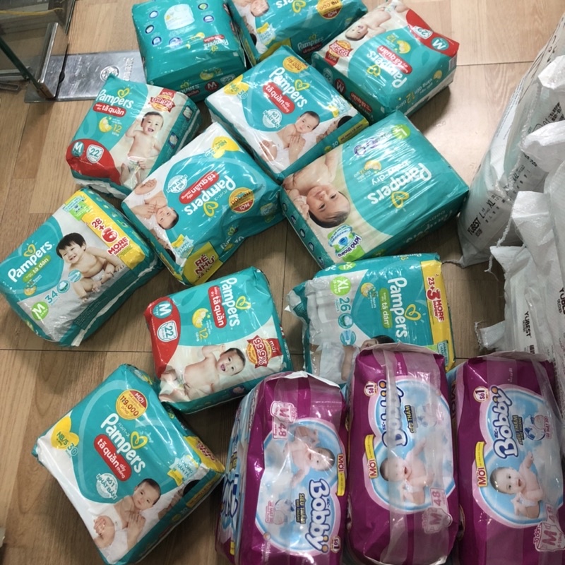 Chính hãng tã bỉm pamper dán/quần NB30/Md34/Mq22/Ld32/XLd26