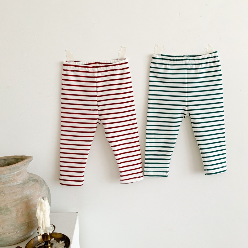 Quần Legging Kẻ Sọc Phong Cách Hàn Quốc Cho Bé