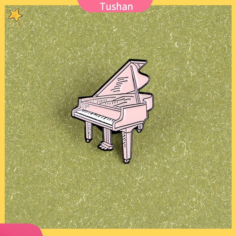 Trâm Cài Áo Hình Đàn Piano Hoạt Hình Unisex