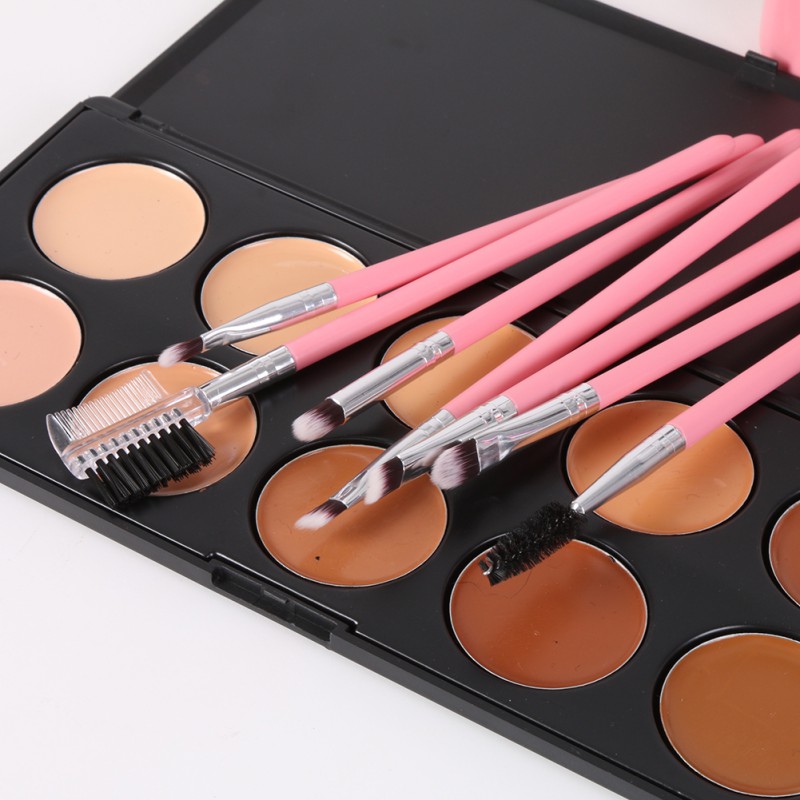 [Hàng mới về] 12 Cọ trang điểm chuyên nghiệp có hộp đựng sử dụng tiện lợi