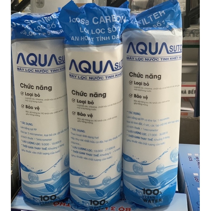 Bộ 3 lõi lọc nước số 1 2 3