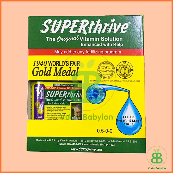 Super Thrive 120ml - SuperThrive Kích Thích Tăng Trưởng Cho Lan Nhập Khẩu Mỹ