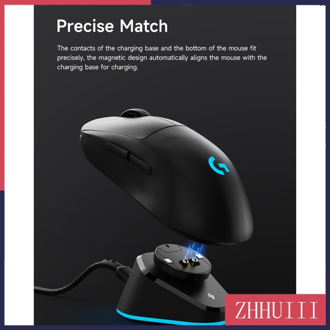 Đế Sạc Không Dây Usb Hai Cổng Cho Logitech G502GPW1/2/G703 Razer