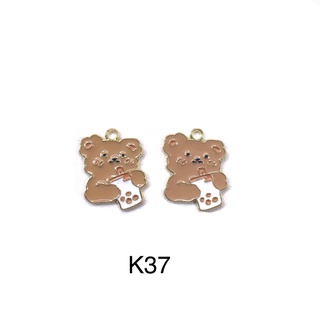 Charm kim loại hình con gấu