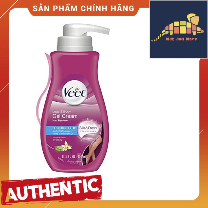 [CHÍNH HÃNG] Kem Tẩy Lông Chân + Body - Veet Gel Hair Removal Cream 400ml