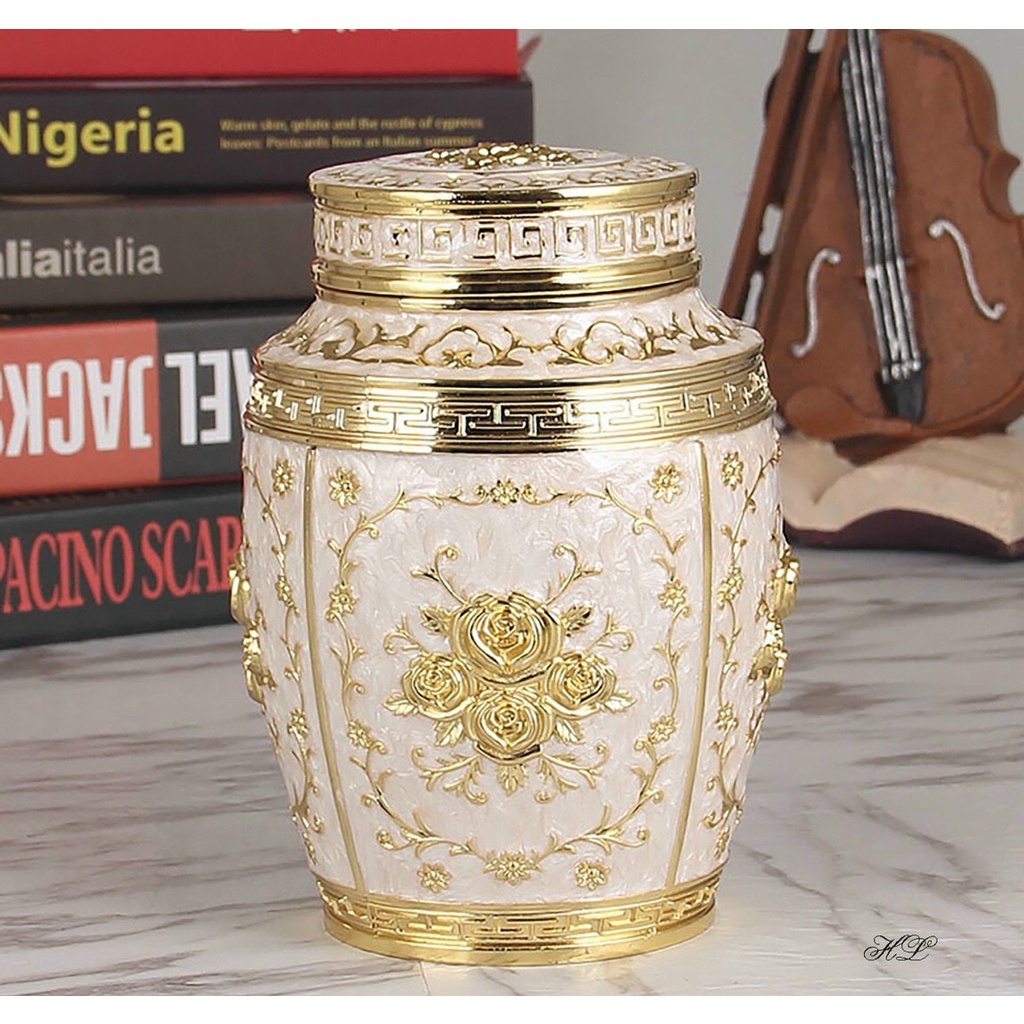 HỘP ĐỰNG CHÈ GIẢ CỔ KT18*12,5cm. nặng 750g