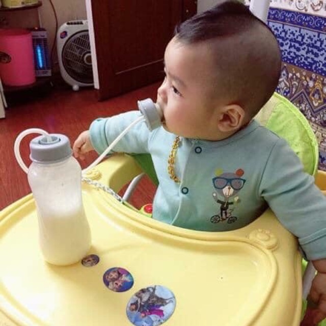 Bình sữa rảnh tay cho bé Baby Lops 180ml và 260ml bú ở mọi tư thế