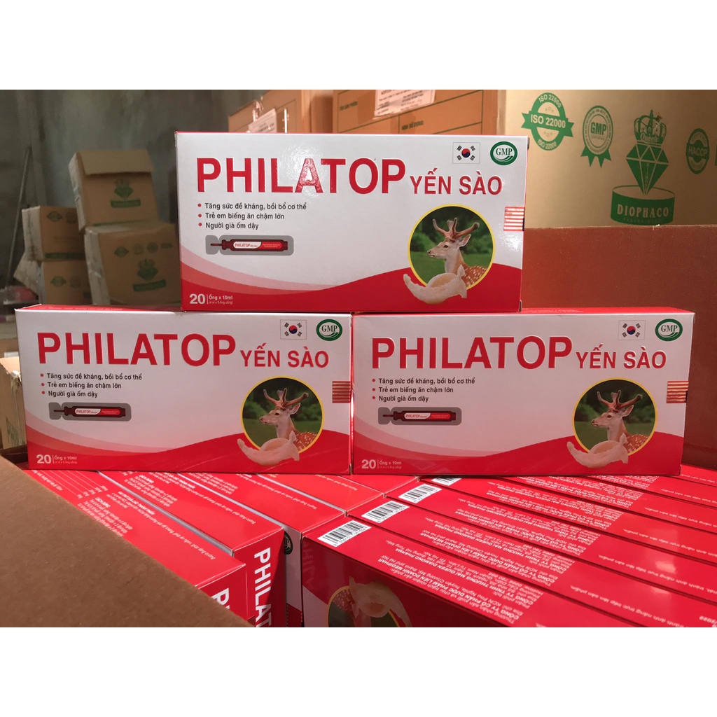PHILATOP YẾN SÀO - TĂNG ĐỀ KHÁNG - TRẺ ĂN NGON ( Hộp 20 ống )