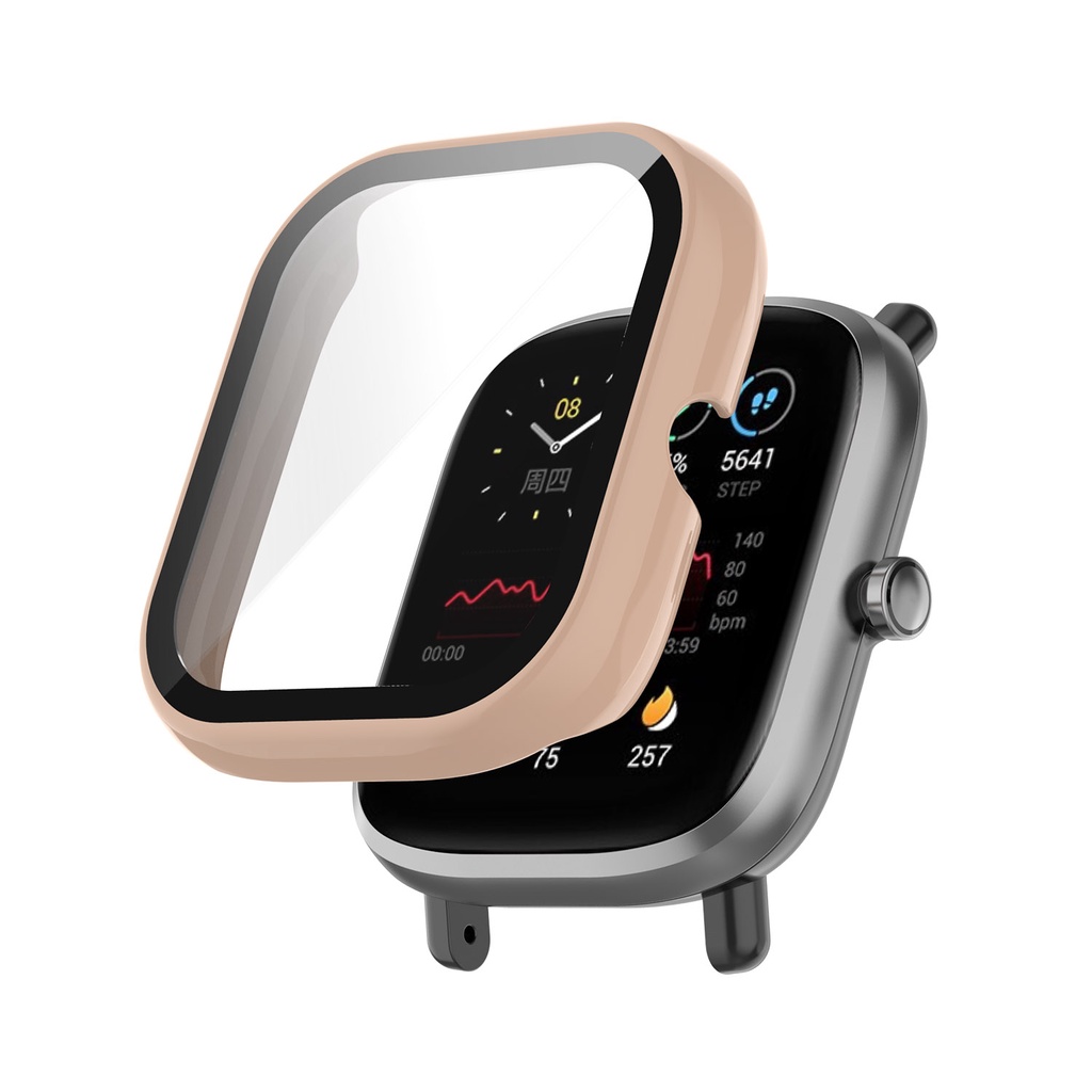 Ốp Lưng PC Cứng 360 Bảo Vệ Toàn Diện Có Kính Cường Lực Cho Huami Amazfit Bip U / U Pro