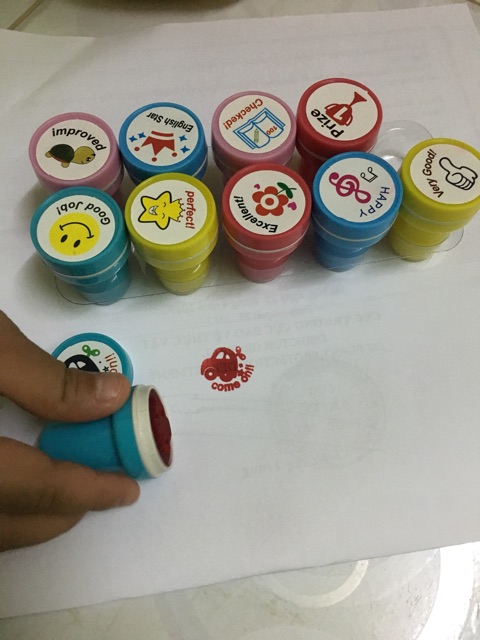 Bộ dấu lời khen 10 con dấu (Stamper set)