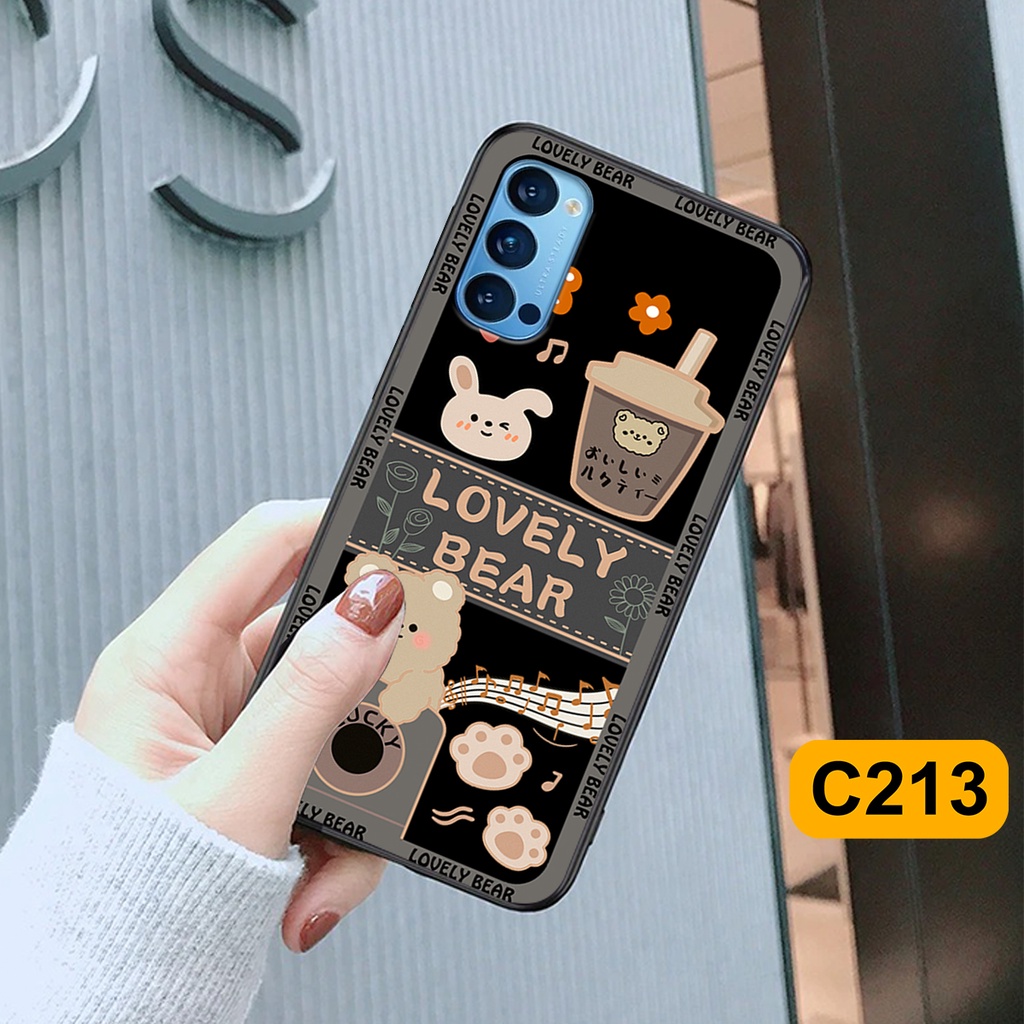 Ốp lưng Oppo Reno 4 - Reno 4 Pro - Reno4 - Reno4 Pro in hình gấu bear dễ thương, bền đẹp