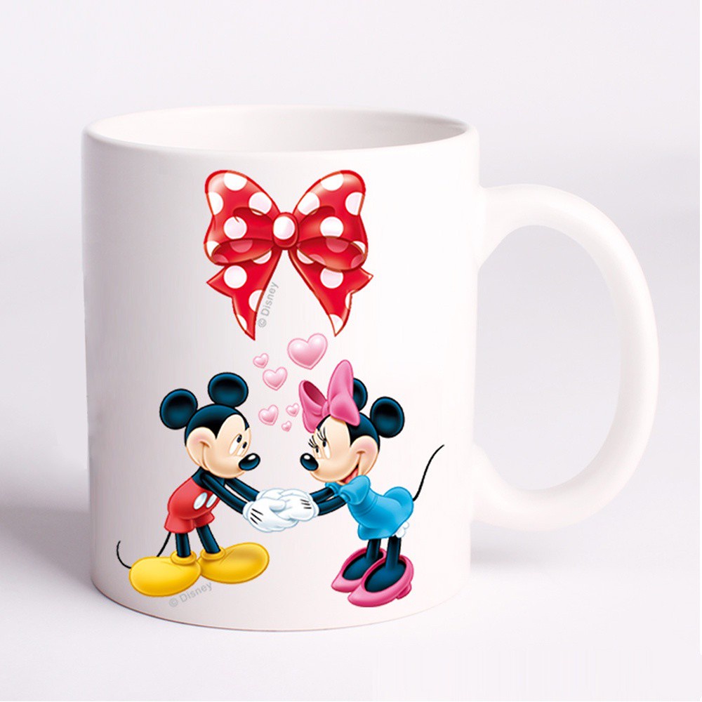 Sticker Dán Tường Họa Tiết Hoạt Hình Mickey Minnie Dễ Thương Chống Thấm Nước Diy81
