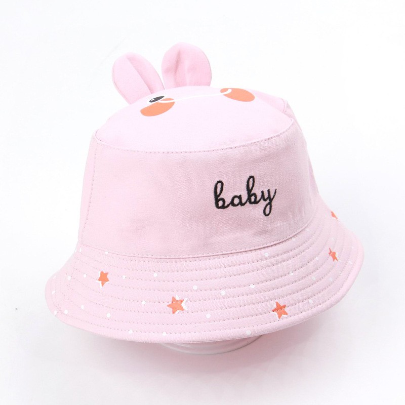 Mũ cho bé gái vành bucket 1989KIDS phù hợp trẻ em từ 1 đến 3 tuổi vòm 48-50cm,cotton mùa hè thấm hút mồ hôi tốt,đáng yêu