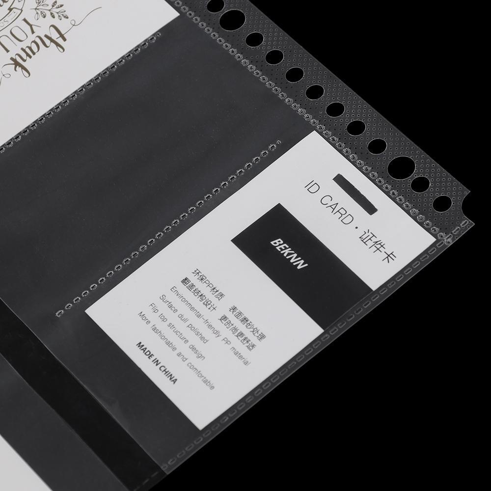 LANFY Set 2 / 5 Túi Nhựa Trong Suốt Đựng Dụng Cụ Văn Phòng