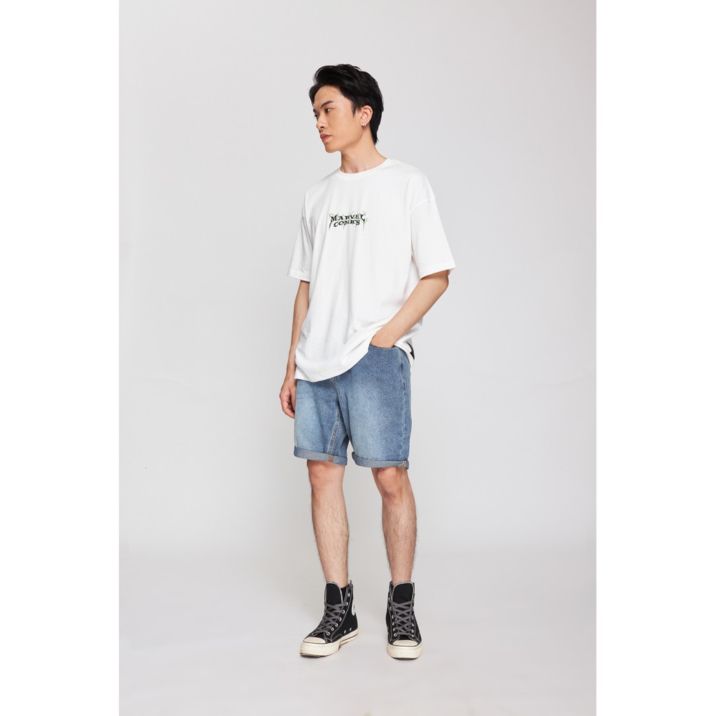 Áo Thun Nam Nữ BOO Oversize Dáng Rộng 100%Cotton In Logo Marvel Sấm Sét | BigBuy360 - bigbuy360.vn