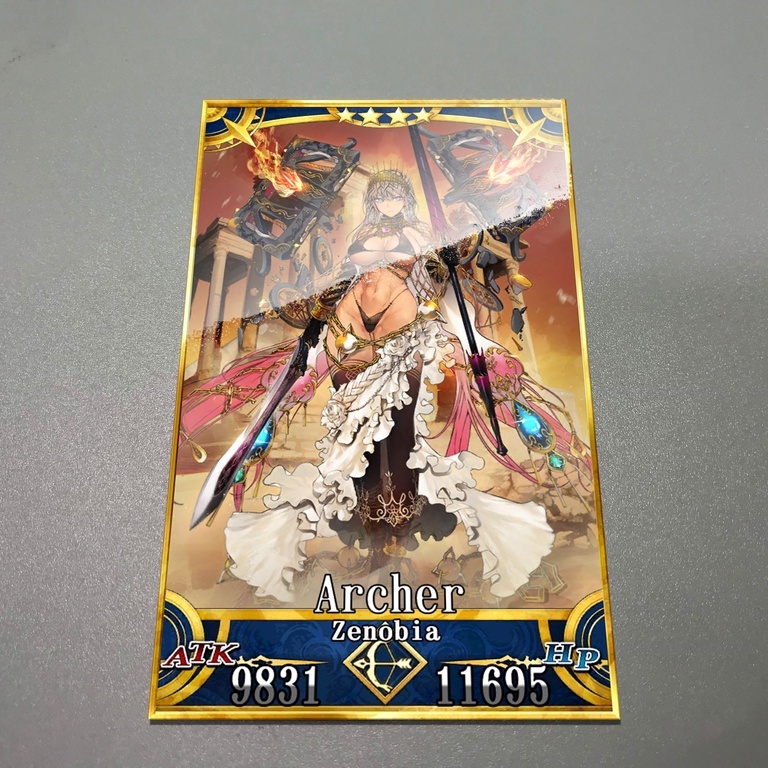 Thẻ bài custom card bánh xốp anime Fate/Grand Order FGO để sưu tầm tự chọn Zenobia