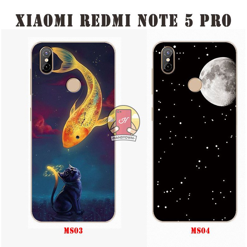 Xiaomi redmi note 5 pro | Ốp lưng xiaomi redmi note 5 pro ốp lưng in hình dễ thương tặng kèm dây đeo