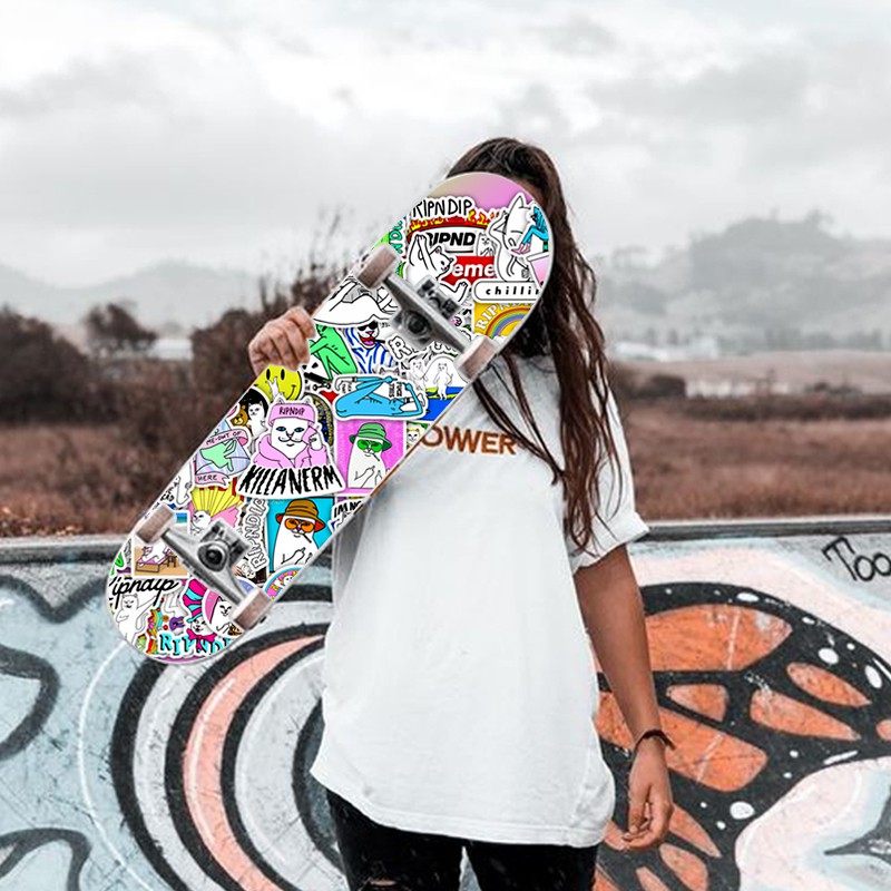 Sticker Mèo Ripndip Chống Thấm Nước Cắt Sẵn | STK114 | Hình Dán Trang Trí Mũ Bảo Hiểm Laptop Điện Thoại Bình Nước Đẹp