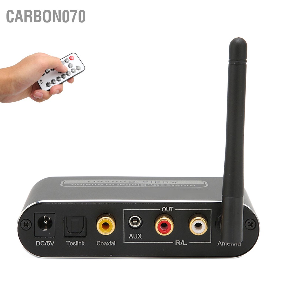 Carbon070 Bộ khuếch đại kỹ thuật số Bluetooth 5.1 HiFi Stereo Analog to Digital Converter có Mic cho Hệ thống rạp hát loa gia đình