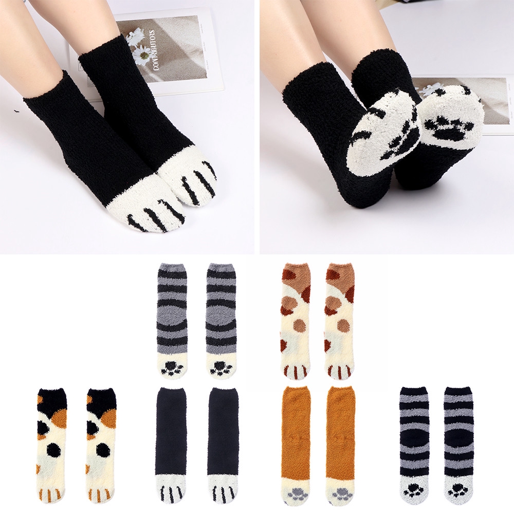 Tất nhung cotton mềm mại hoạ tiết giáng sinh