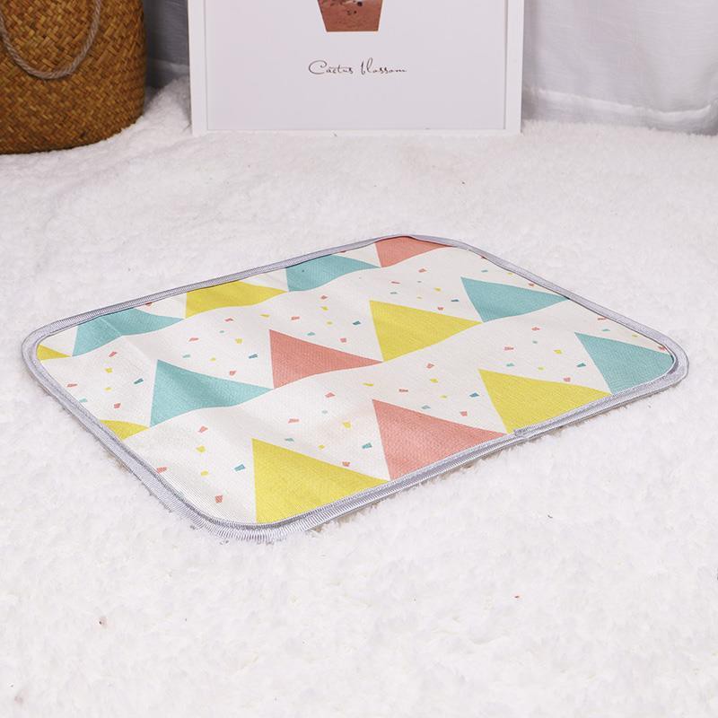 Món Vỏ Chăn Ga Gối Bộ drap thun trải giường Pet ice silk mat cat and dog for summer cooling mattress bite resistant Teddy medium large cage