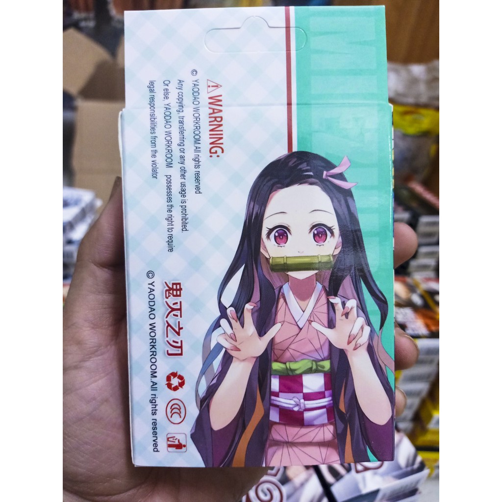 Bộ bài tây in hình nhân vật hoạt hình Demon Slayer Kimetsu No Yaiba 52-54 lá dễ thương độc đáo