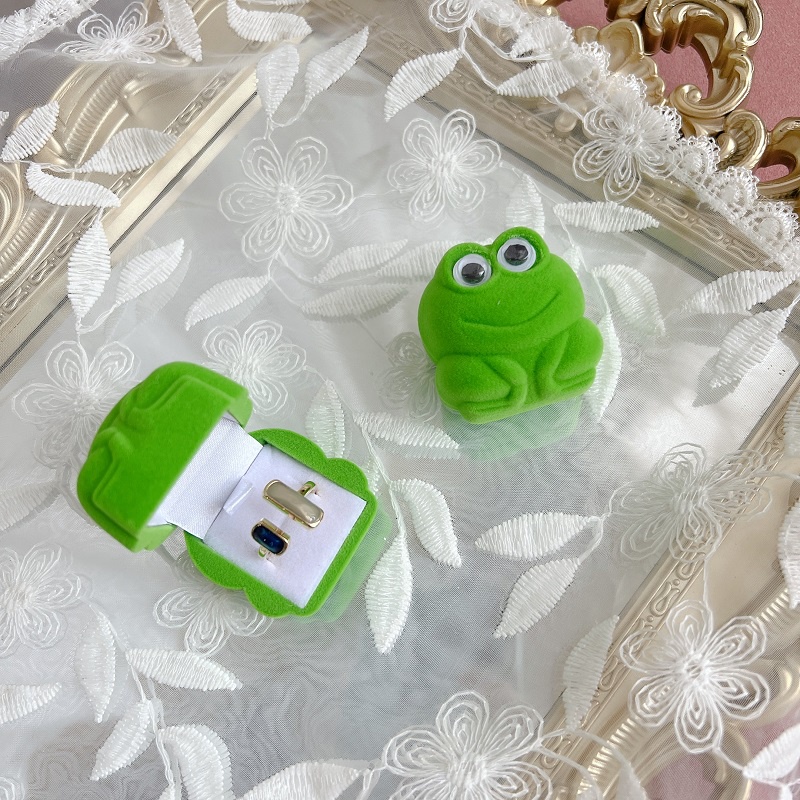 Hộp Đựng Trang Sức Hình Chú Ếch Hoạt Hình Dễ Thương