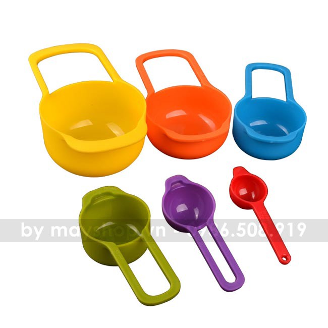 Bộ 6 cup đong nhựa