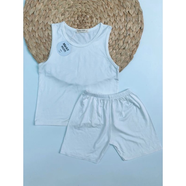 Bộ ba lỗ Minky Mom thun lạnh mềm mịn mát cho bé từ 7-19kg ( HÀNG CHUẨN LOẠI 1 )
