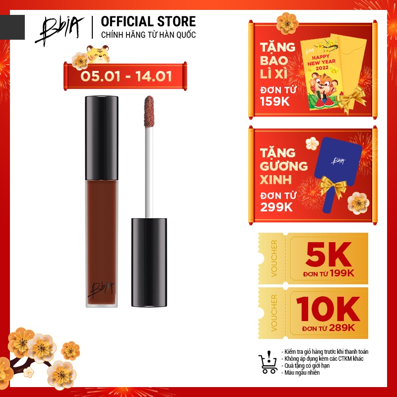 Son Kem Lì Bbia Last Velvet Lip Tint Version 8 - 38 Feign Fine 5g - Bbia Official Store