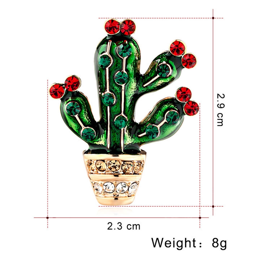 FORBETTER Leaf Flower|Sweater Pin Cactus Style Scarf Clip Brooch Pin