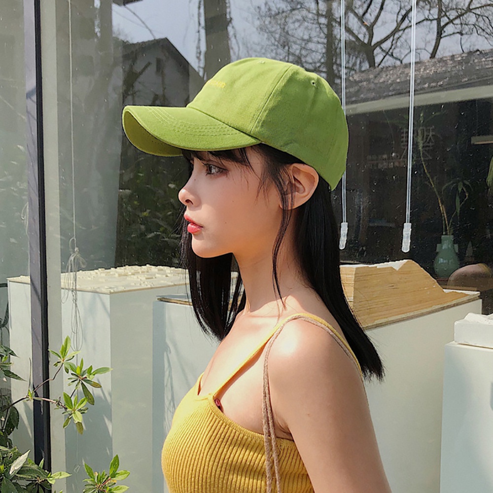 Mũ Lưỡi Trai Thêu Chữ Phong Cách Hip Hop Hàn Quốc Thời Trang Cho Nữ