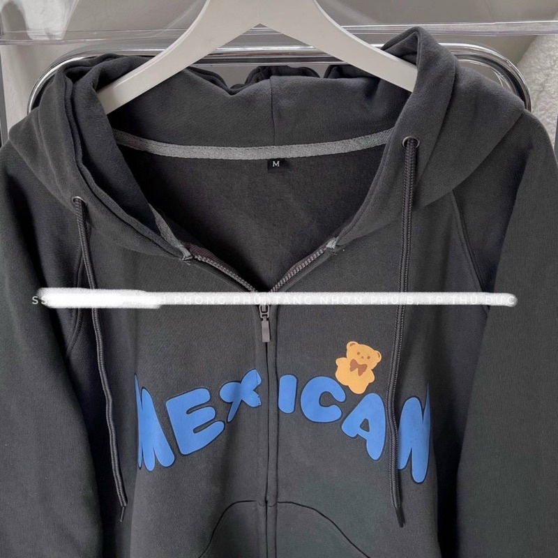 Áo khoác nỉ unisex nam nữ mũ 2 lớp form rộng  Mexican  phong cách cá tính Hàn Quốc, Thubio