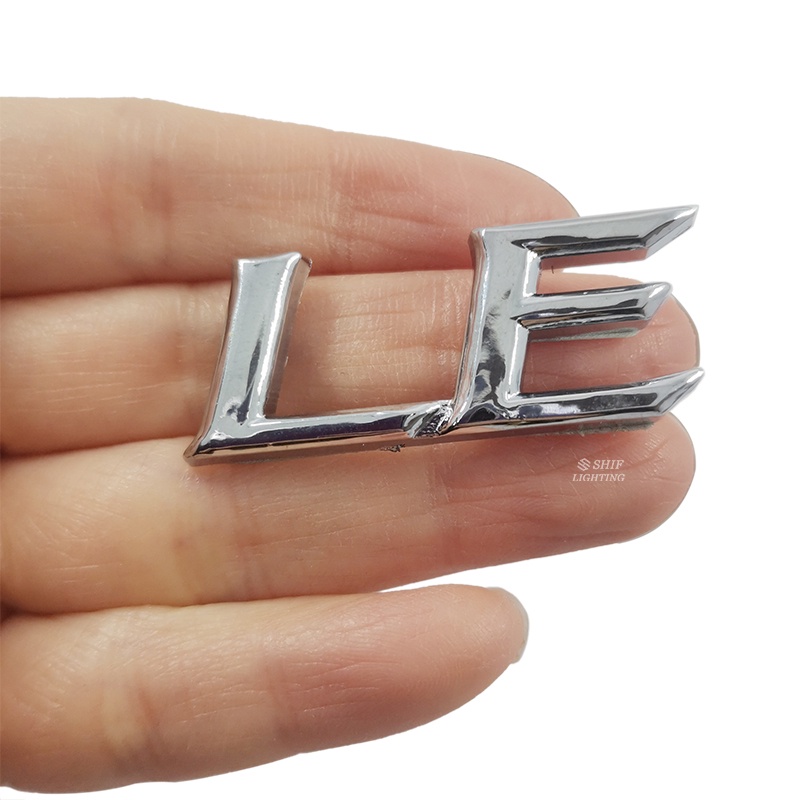 1 x ABS LE Logo Chữ Logo Dán Trang Trí Phía Sau Xe Hơi
