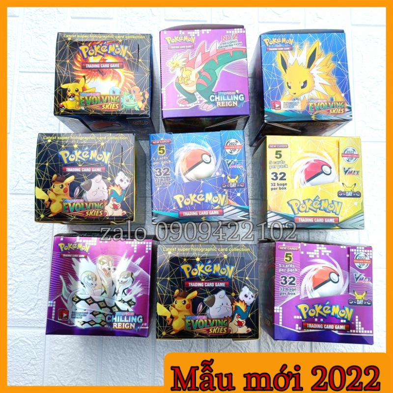 Hộp thẻ bài pokemon 32 gói [ hàng VIP ]
