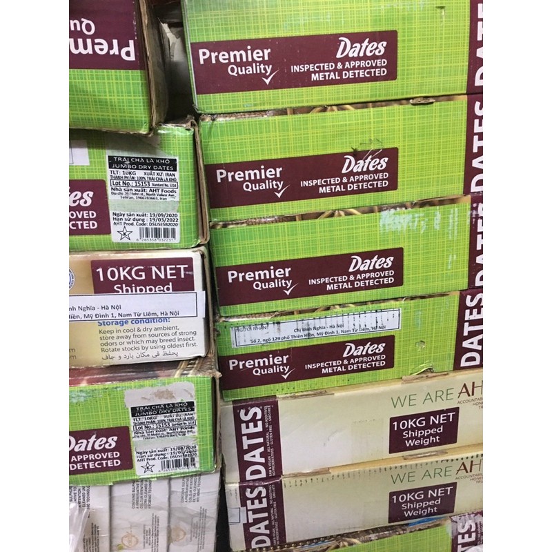 1kg chà là Iran sấy khô không đường