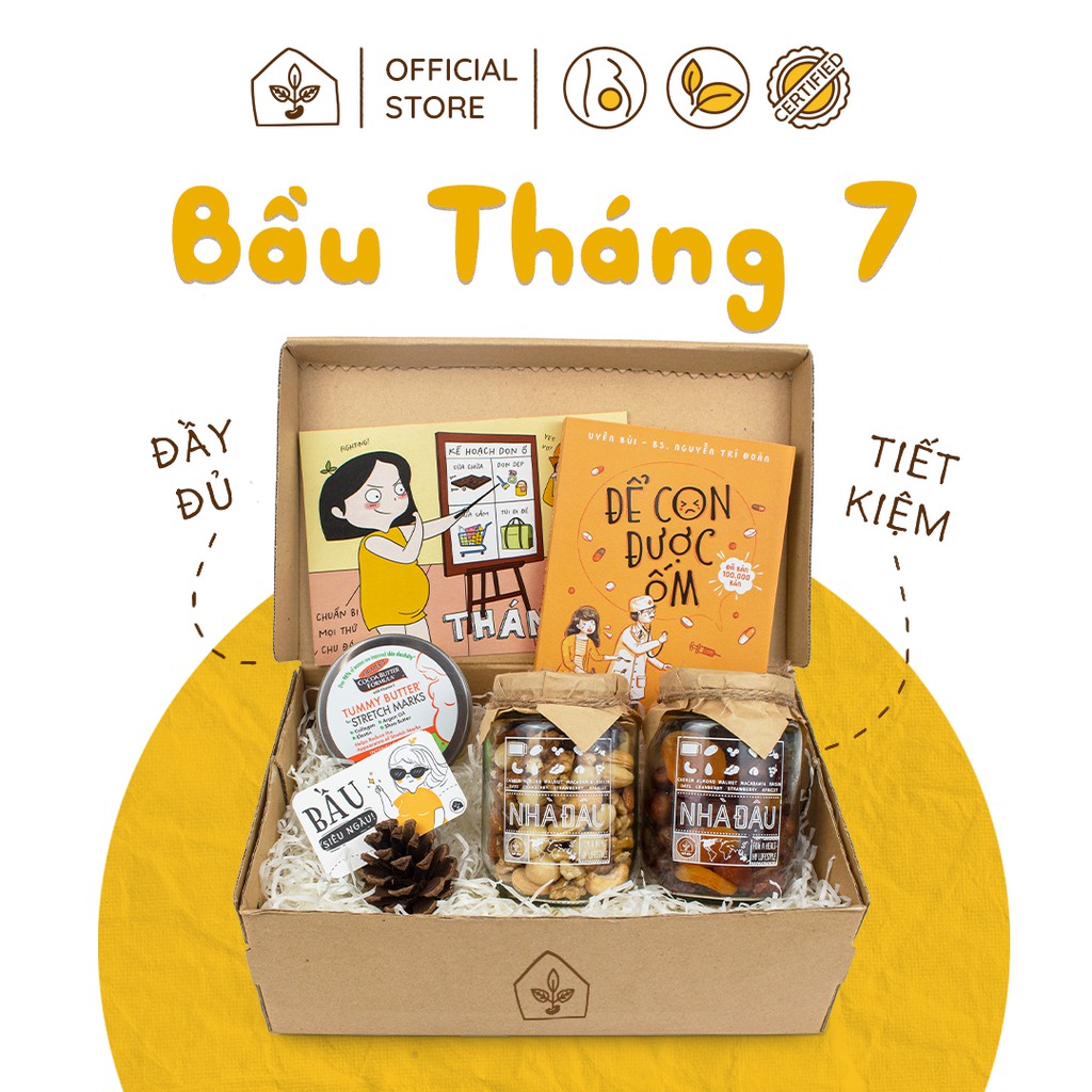 Hộp Quà Đậu Box Ăn Vặt Dinh Dưỡng Cho Mẹ Bầu Mang Thai Tháng 7 | 183