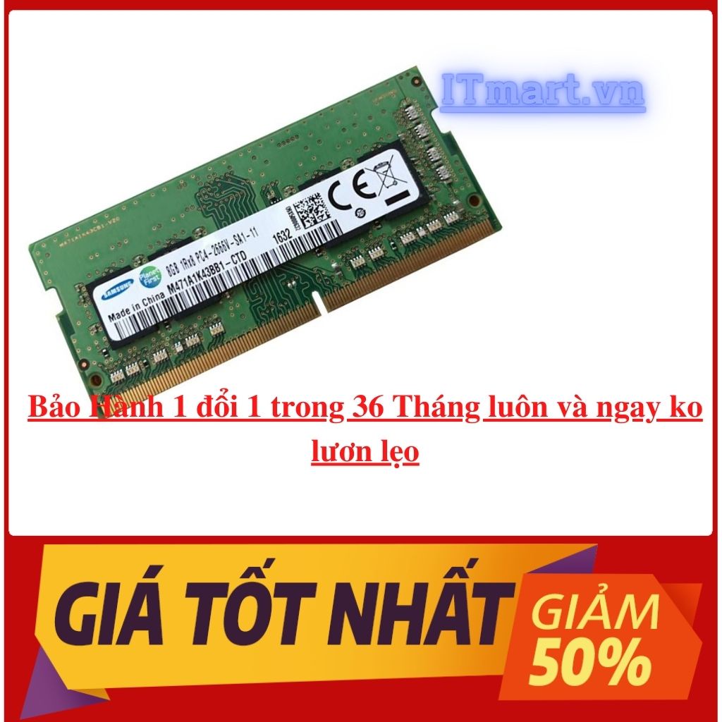 RAM Laptop DDR4 4Gb 8Gb 16Gb bus 2133 2400 2666 3200MHz Samsung và nhiều thương hiệu khác bóc máy Mỹ- Giao ngẫu nhiên | BigBuy360 - bigbuy360.vn