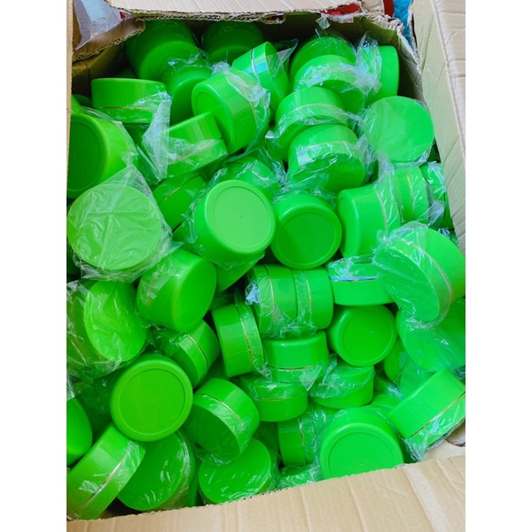 lẻ hủ nhựa đựng kem 200g màu xanh lá