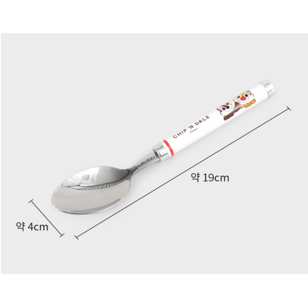 [DAISO Korea] Bộ Muỗng / Nĩa / Nĩa Ăn Tráng Miệng Bằng Thép Không Gỉ Chip &amp; Dale