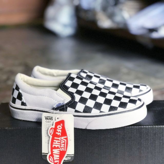 ⚡️[RẺ VÔ ĐỊCH] Giầy vans caro kiểu lười full size