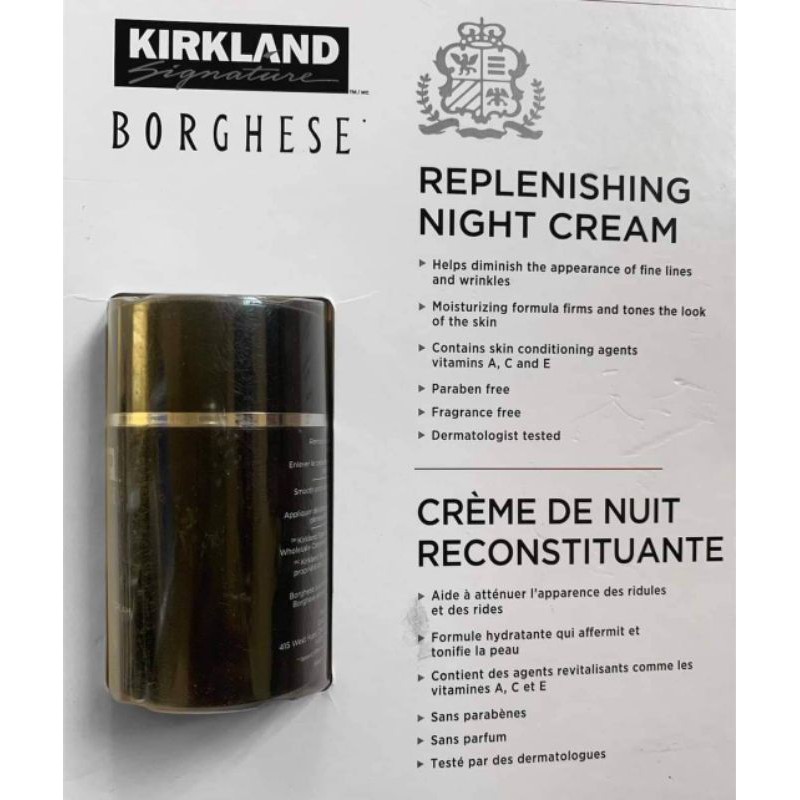 m dưỡng ban đêm borghese replenishing night cream 50ml