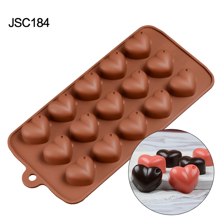 Khuôn Silicone Làm Sô Cô La 3D Chống Dính Tiện Lợi