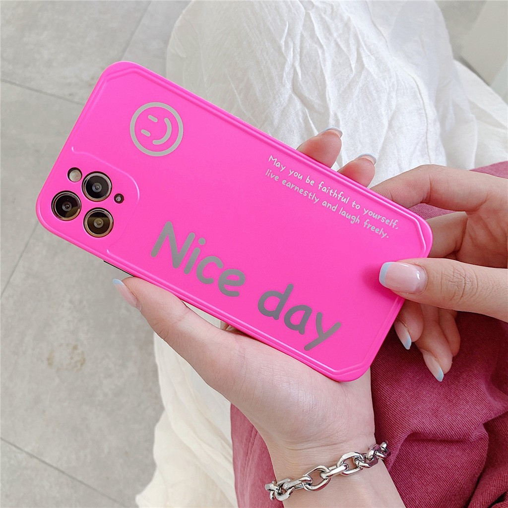 Ốp điện thoại bằng nhựa mềm hình Nice Day dễ thương cho Iphone 11 PRO MAX 7/8 Plus SE 2020 X/XS XR XSMAX