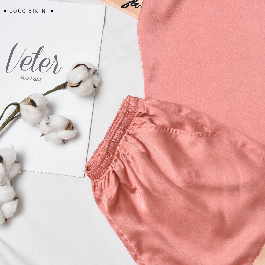 [Mã WARN20 giảm 20k đơn 150k] 𝑪𝑶𝑪𝑶 𝑩𝑰𝑲𝑰𝑵𝑰 Bộ Đồ Ngủ - Đồ Mặc Nhà Lụa Satin ( VCC20007 ) | BigBuy360 - bigbuy360.vn