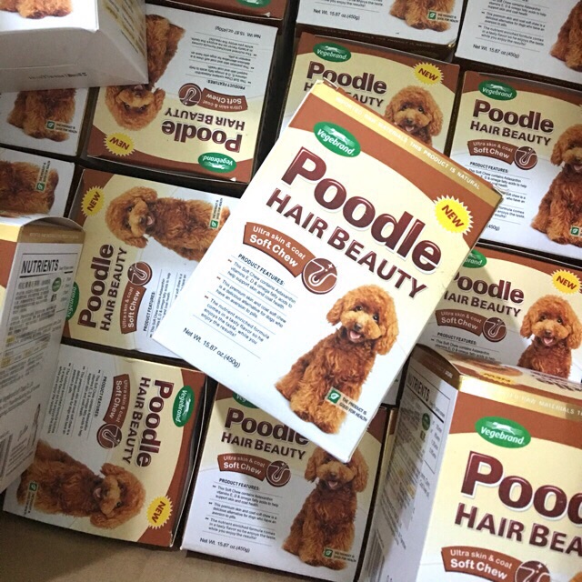 Viên ăn khôi phục màu lông,kích thích mọc lông và dưỡng lông Poodle hair beauty