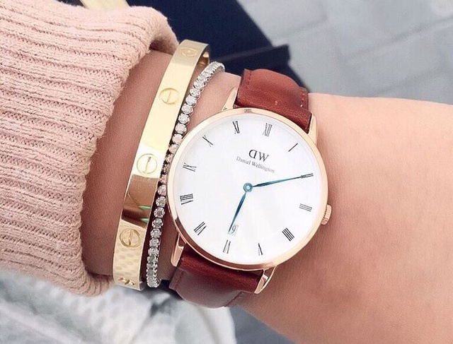 Đồng hồ nam Daniel Wellington Dapper St Mawes viền vàng