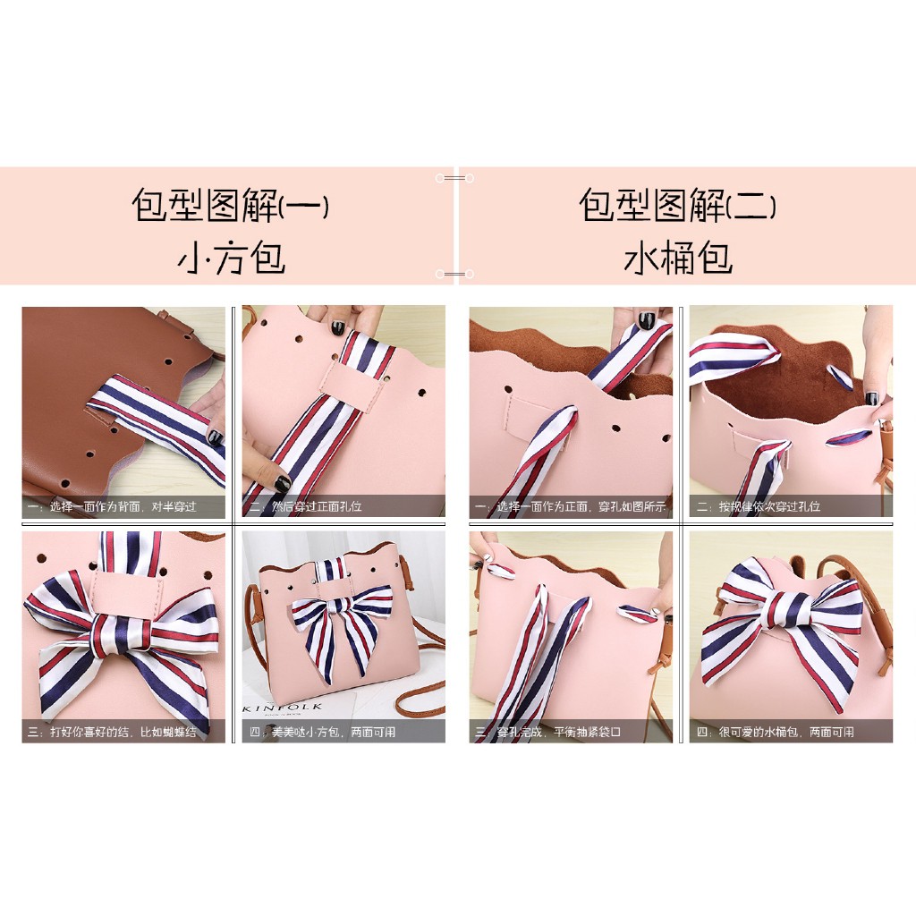 Túi đeo chéo phong cách Hàn Quốc đơn giản thanh lịch dành cho nữ