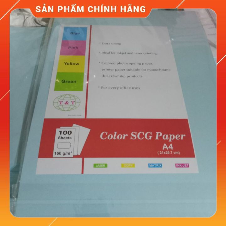 Bìa Màu Ngoại T&T A3 Các Màu Giấy Đẹp Bìa Dày Và Cứng